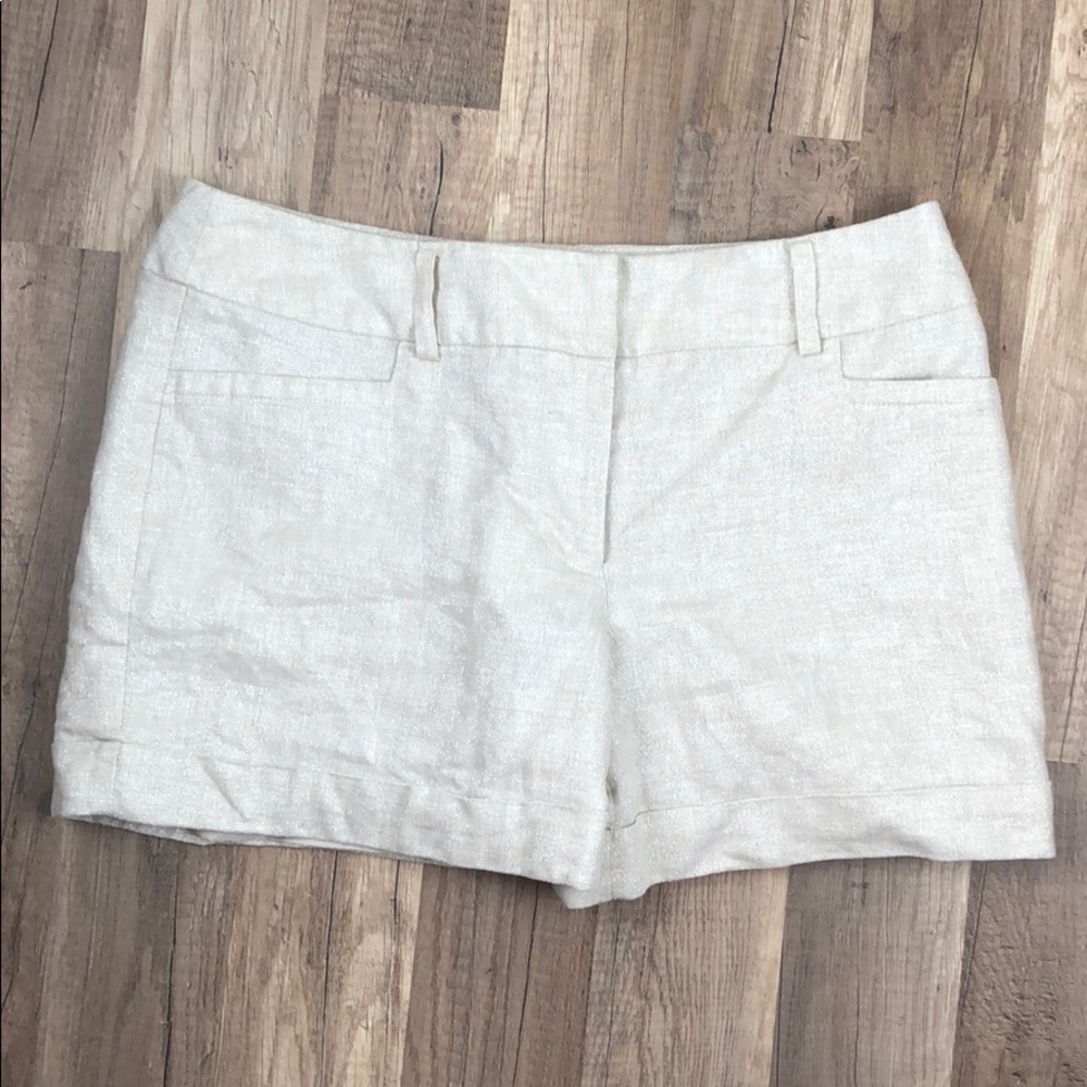 Apt. 9 Linen Blend Fully Lined Shimmer Shorts